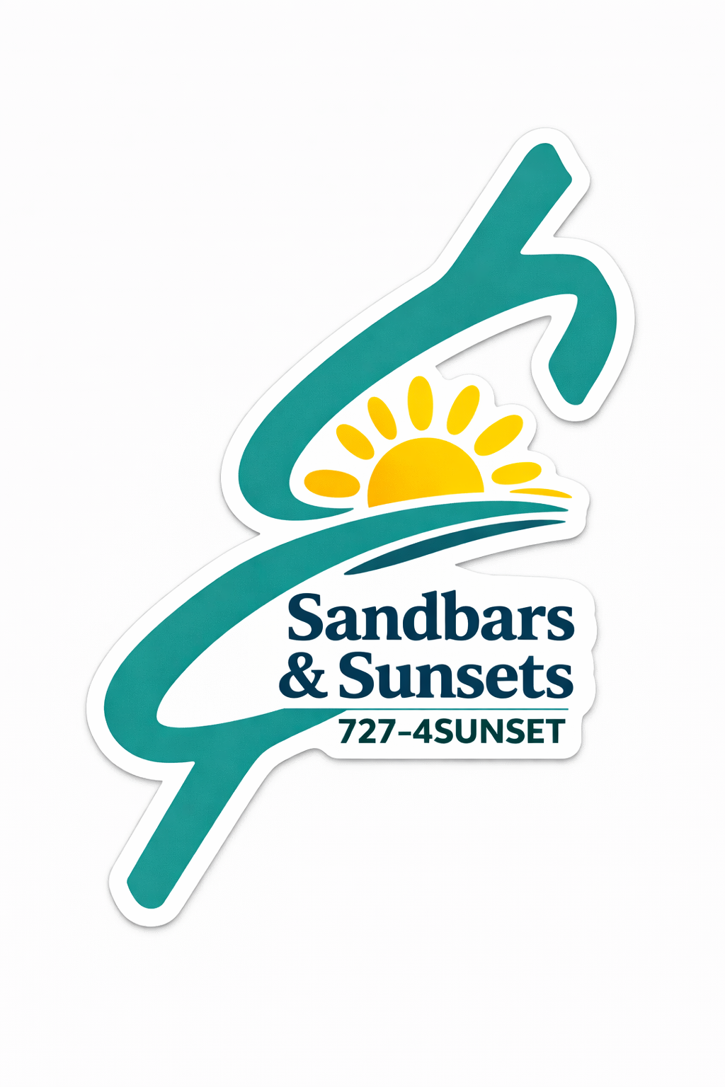 Sandbars & Sunsets Ampersand Sticker