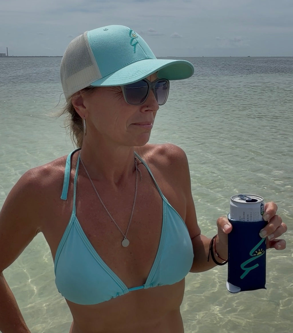 Sandbars & Sunsets Tall Slim Coozie