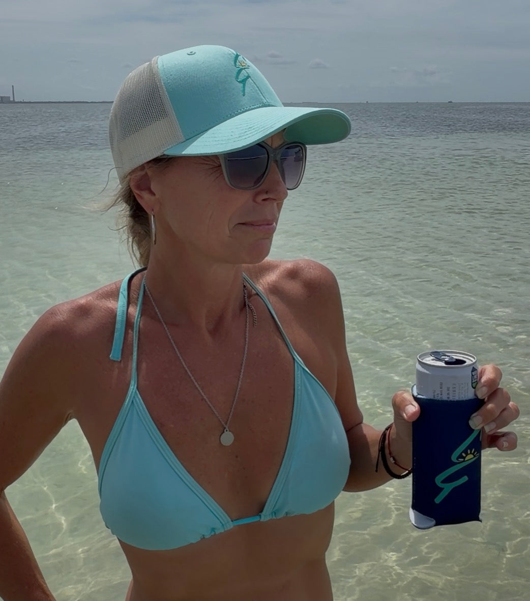 Sandbars & Sunsets Tall Slim Coozie